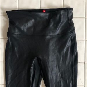 Faux - Leather spanx leggings full length